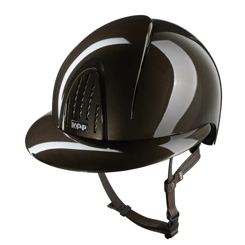 Kep Nova Smart Polish Brown Riding Helmet
