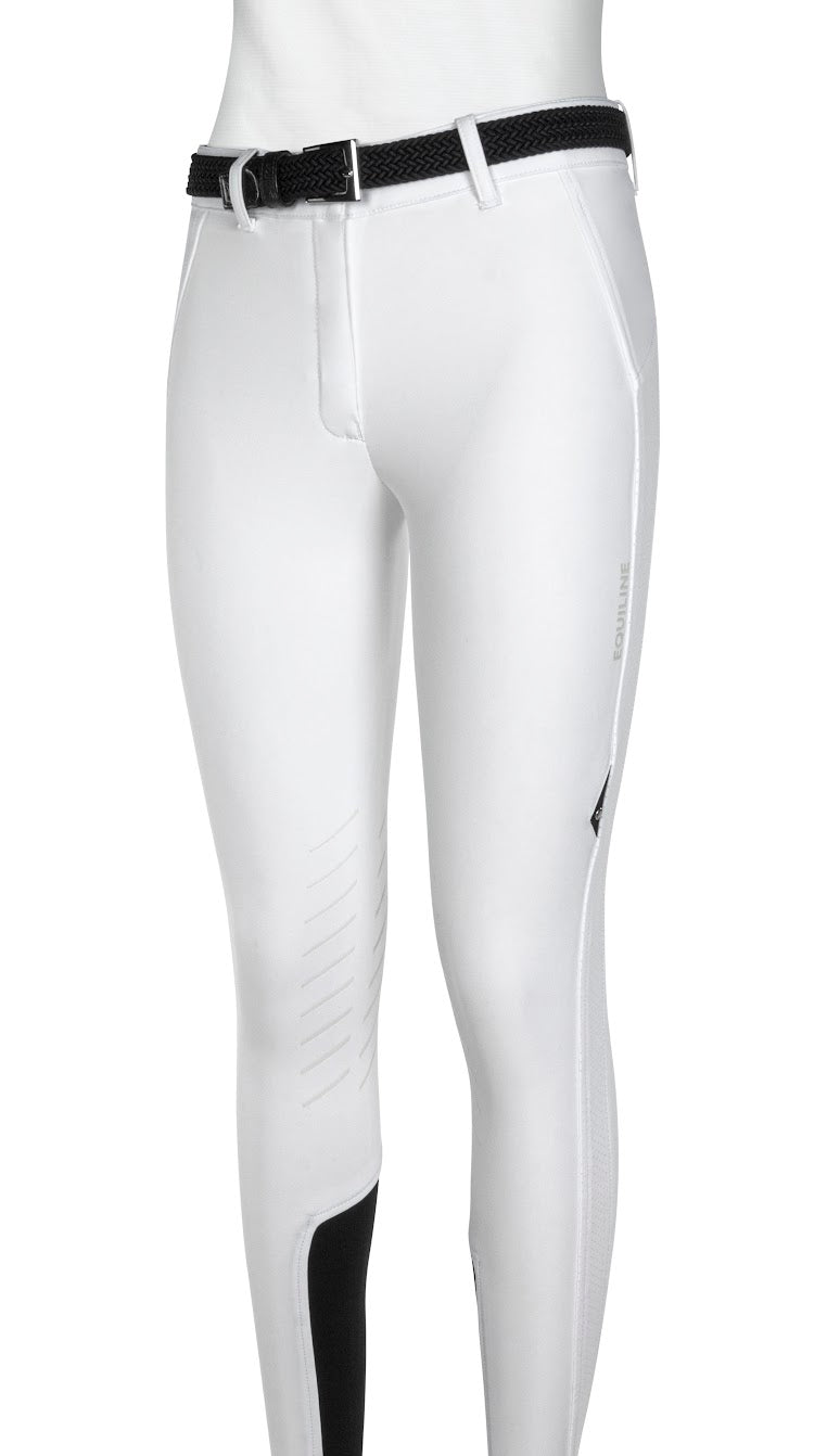 Equiline Ciannek White mesh insert Knee Grip Breeches