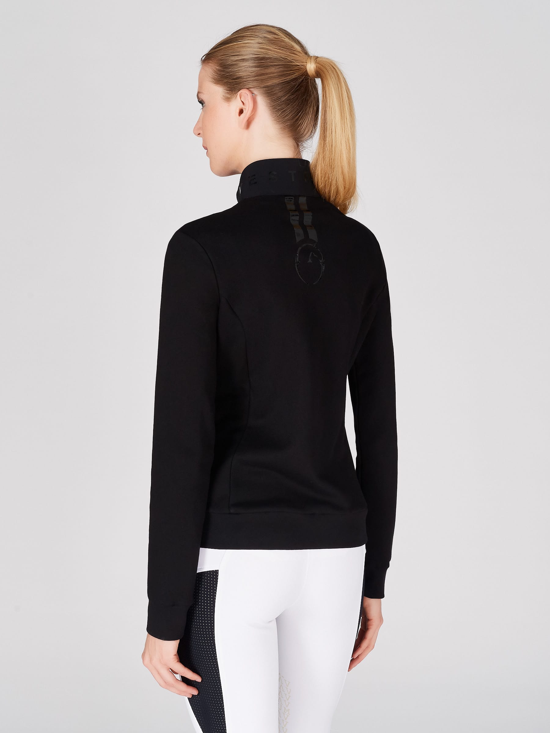 Vestrum womens Eraclea Black Zip Through Sweatshirt Jacket