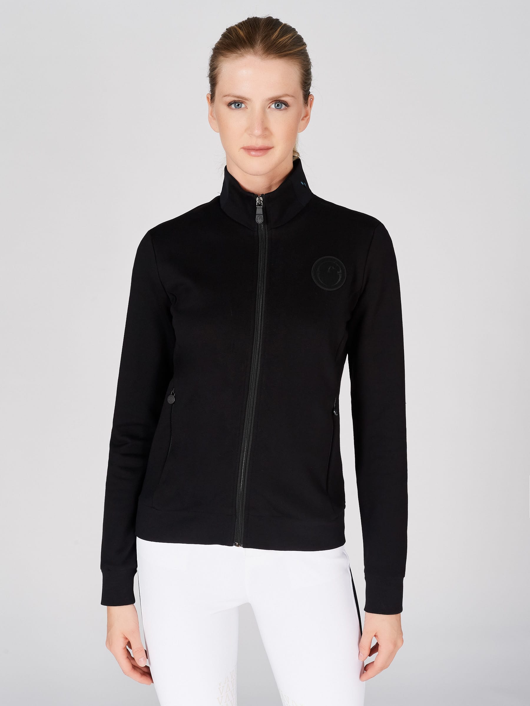 Vestrum womens Eraclea Black Zip Through Sweatshirt Jacket