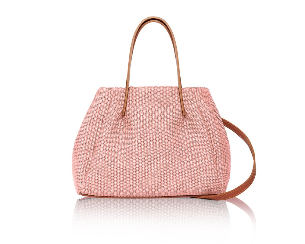 Leather and Woven Bag