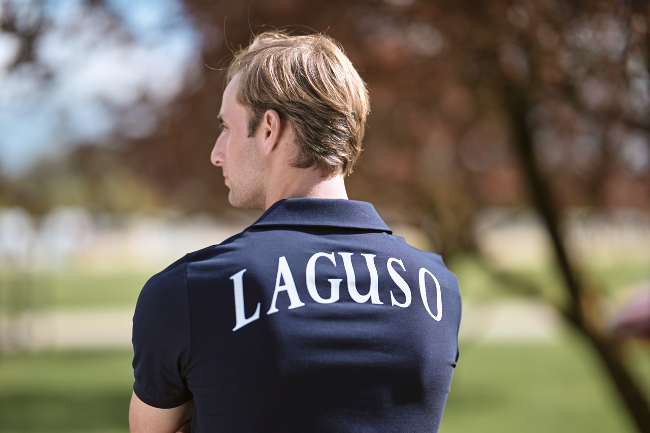 Laguso Mens ‘Phillip Navy Polo Shirt