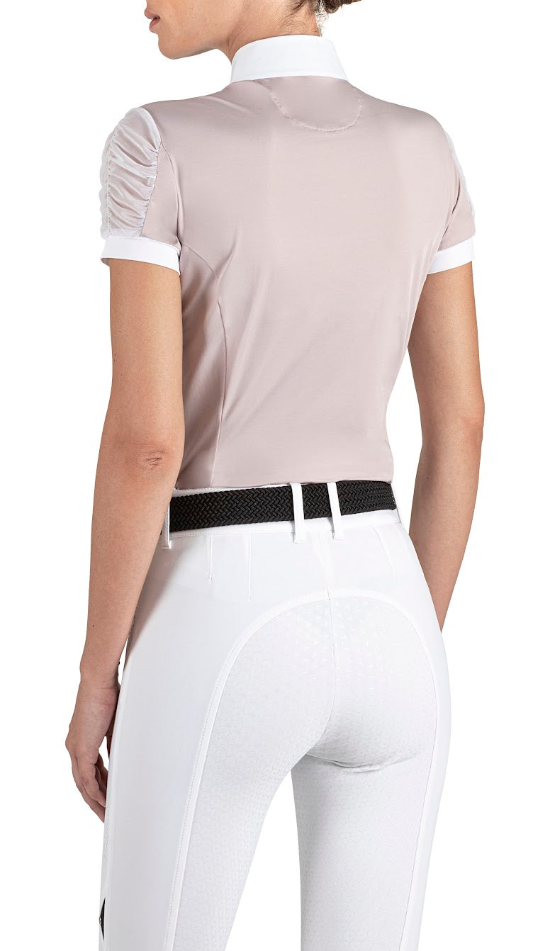 Equiline Womens Ginnyg Dusky Pink S/S Competition riding show Shirt