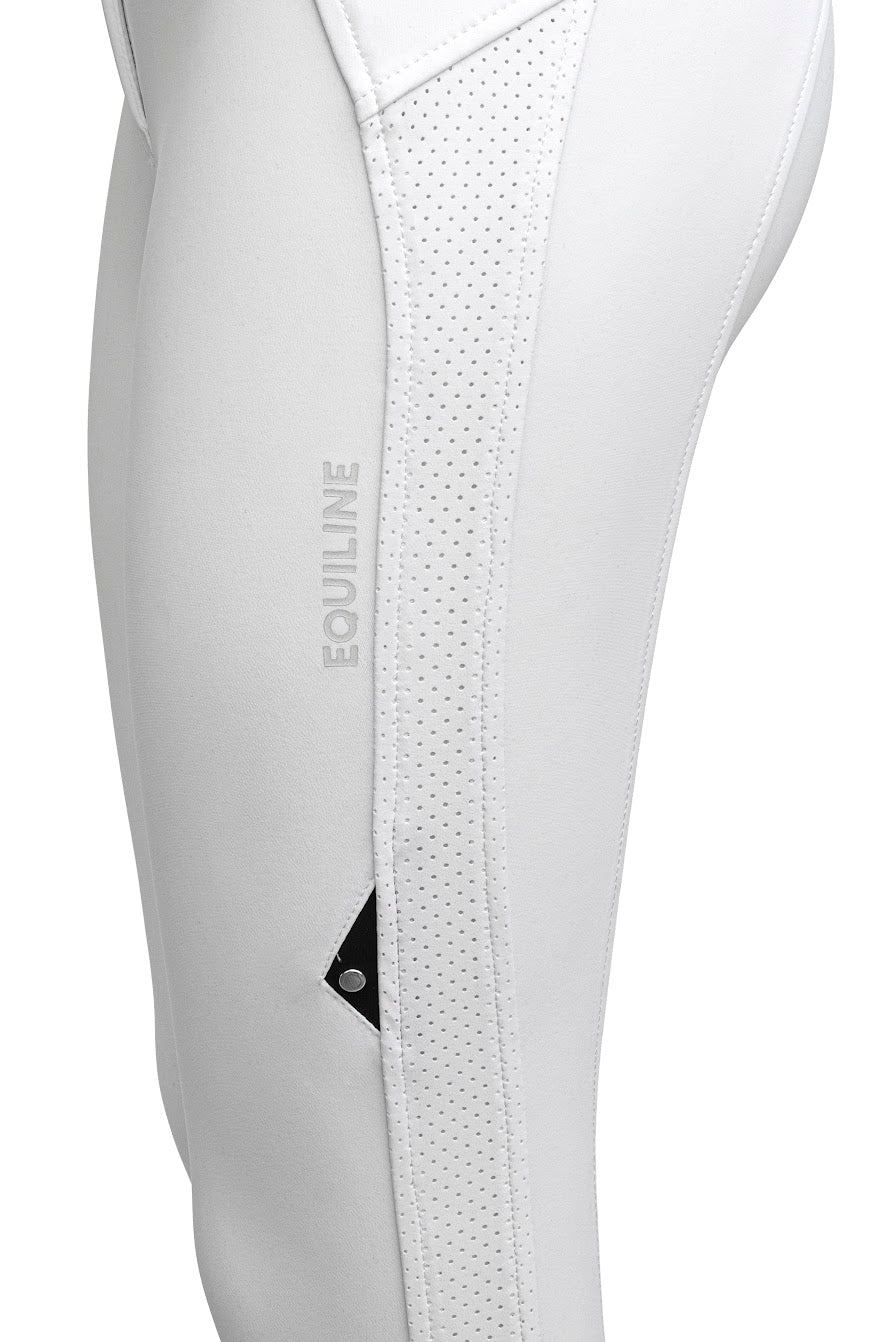 Equiline Ciannek White mesh insert Knee Grip Breeches