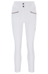 Boss Equestrian Hannah High Waist Knee Grip Breeches White