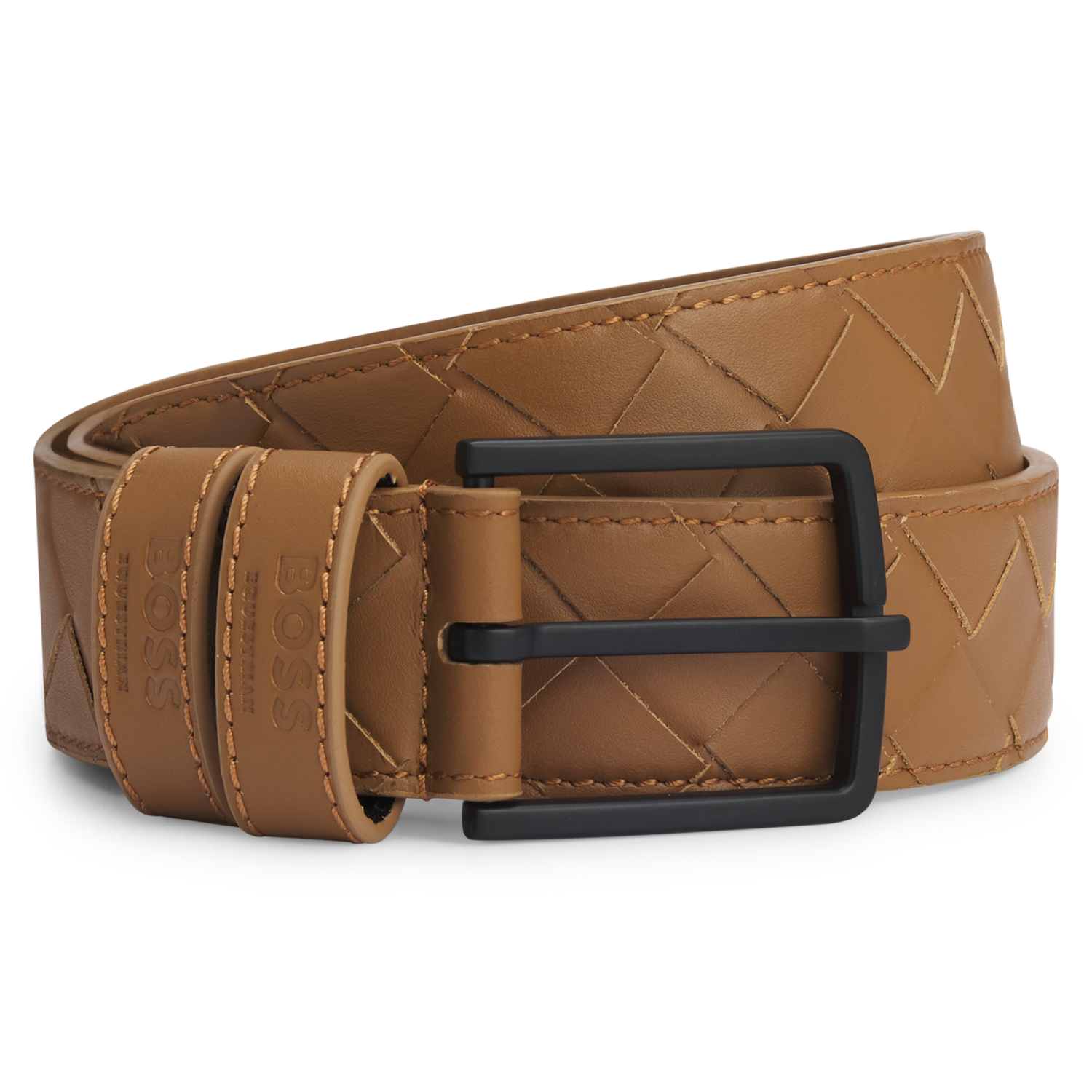 Boss Equestrian Belt Cable Camel