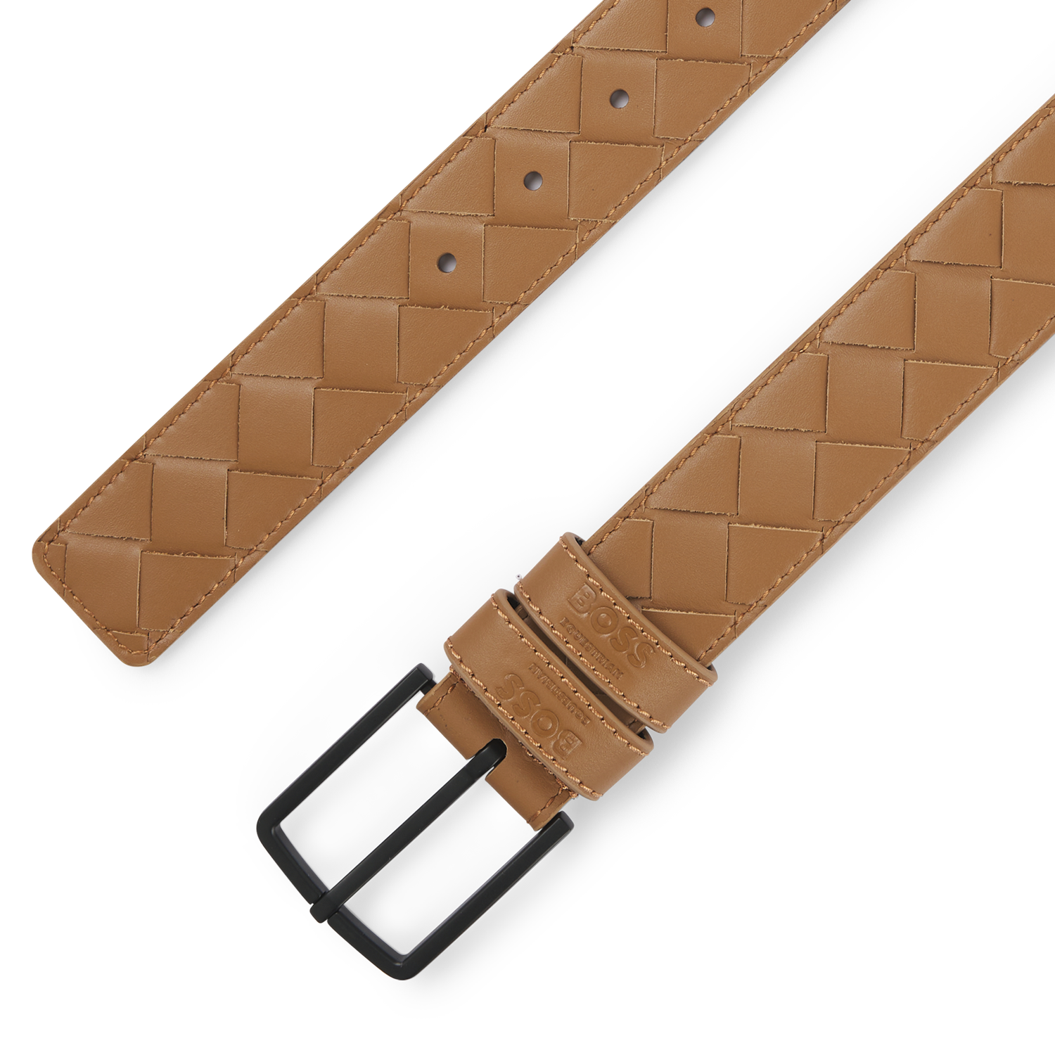 Boss Equestrian Belt Cable Camel