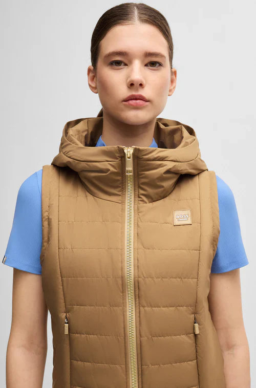 Boss Equestrian Fally Puffer Jacket Camel
