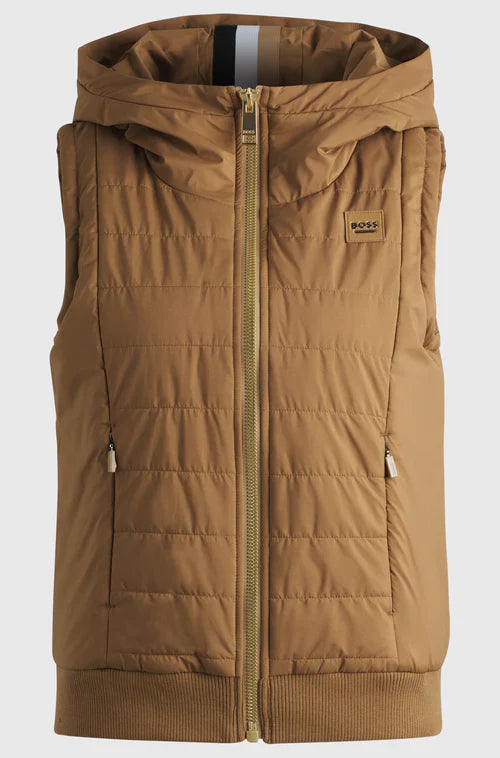 Boss Equestrian Fally Puffer Jacket Camel