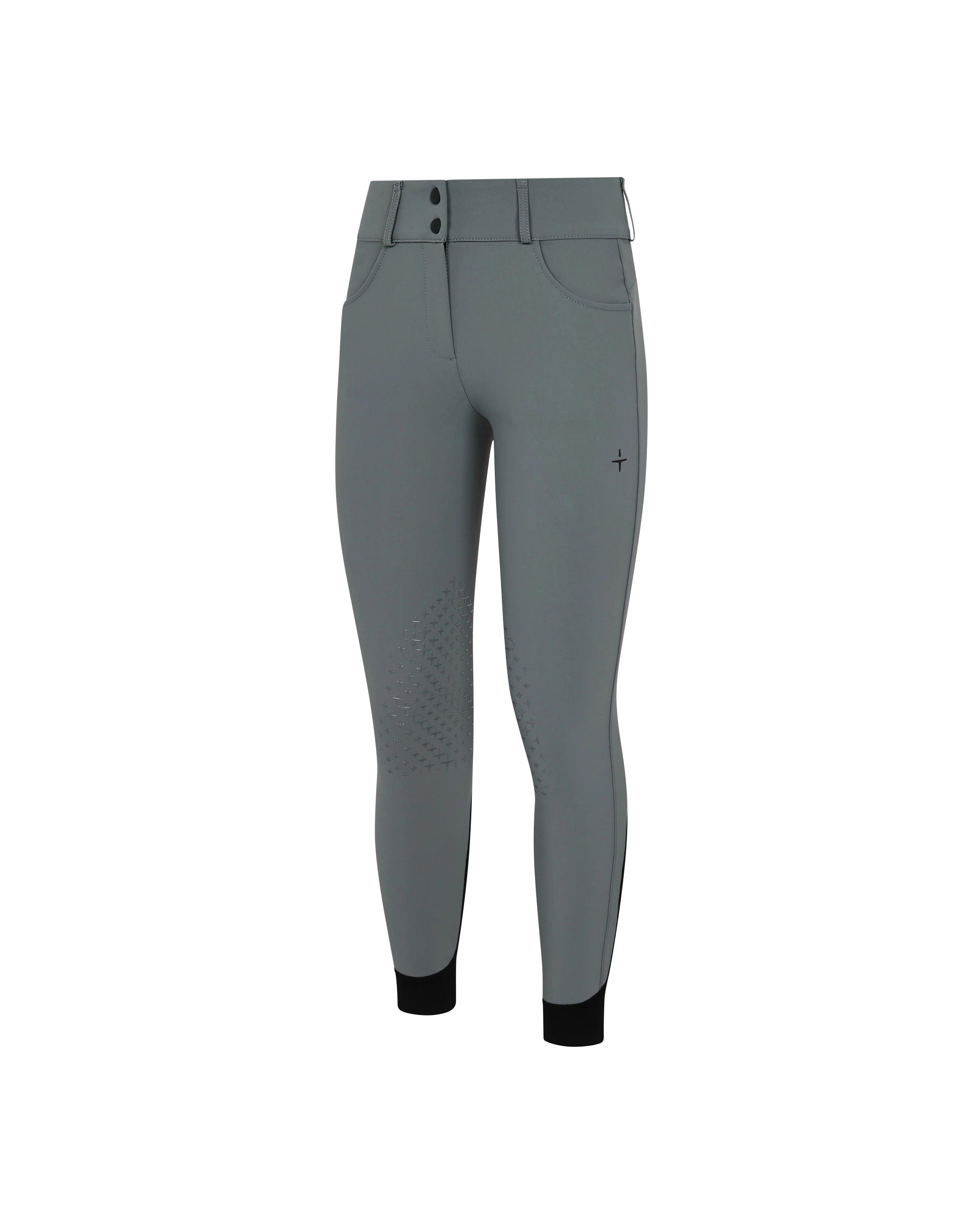 Trolle Athlete High Waist Breeches Knee Grip Stone Grey