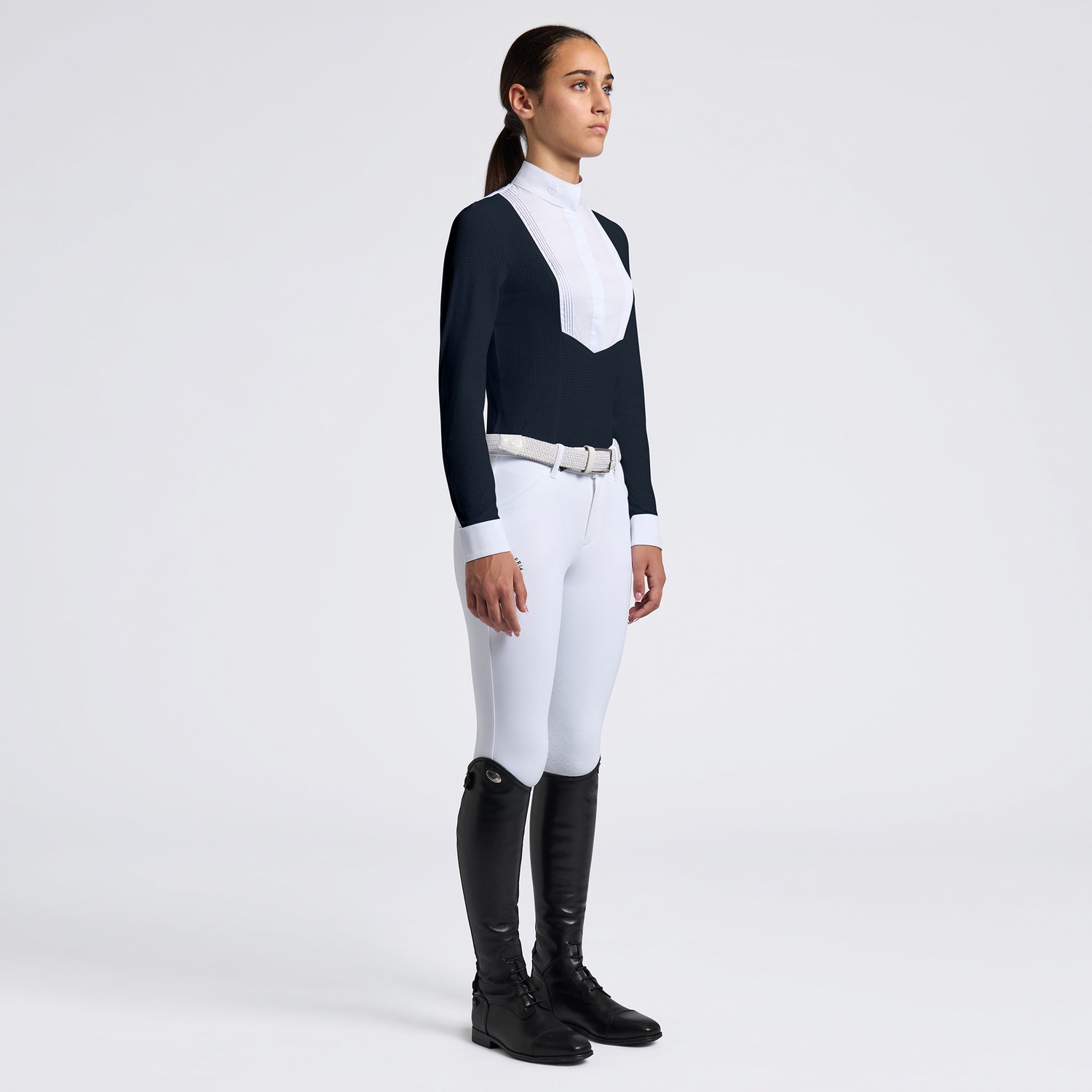 Cavalleria Toscana Kids L/S Jersey Competition Shirt W/Bib