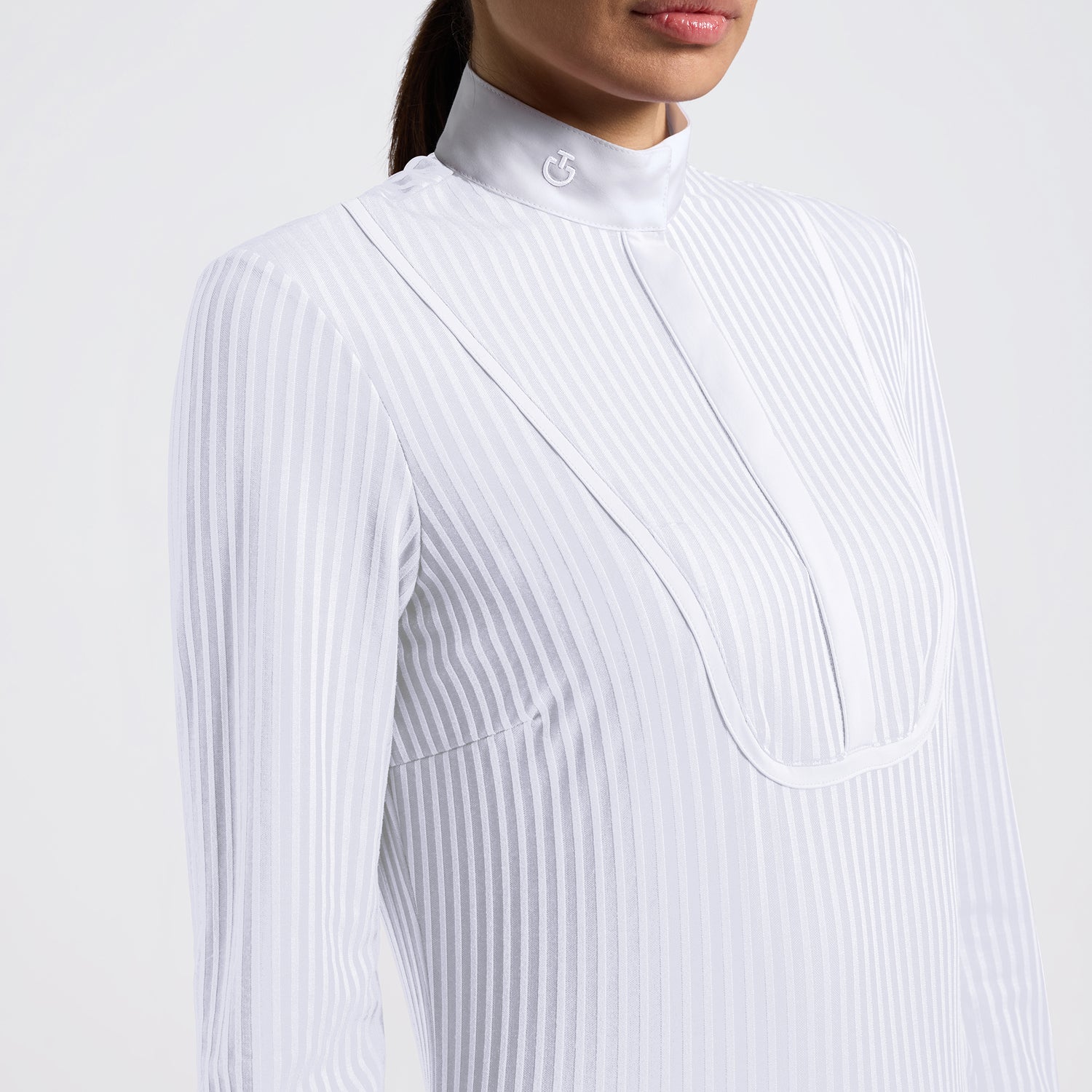 Cavalleria Toscana L/S Stripes Competition Shirt