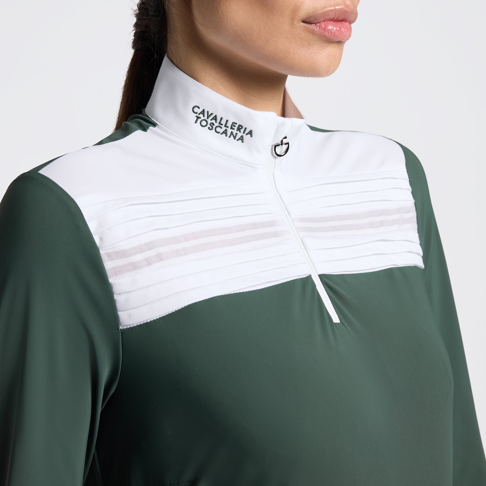 Cavalleria Toscana women’s L/S Pleated Insert Competition Shirt