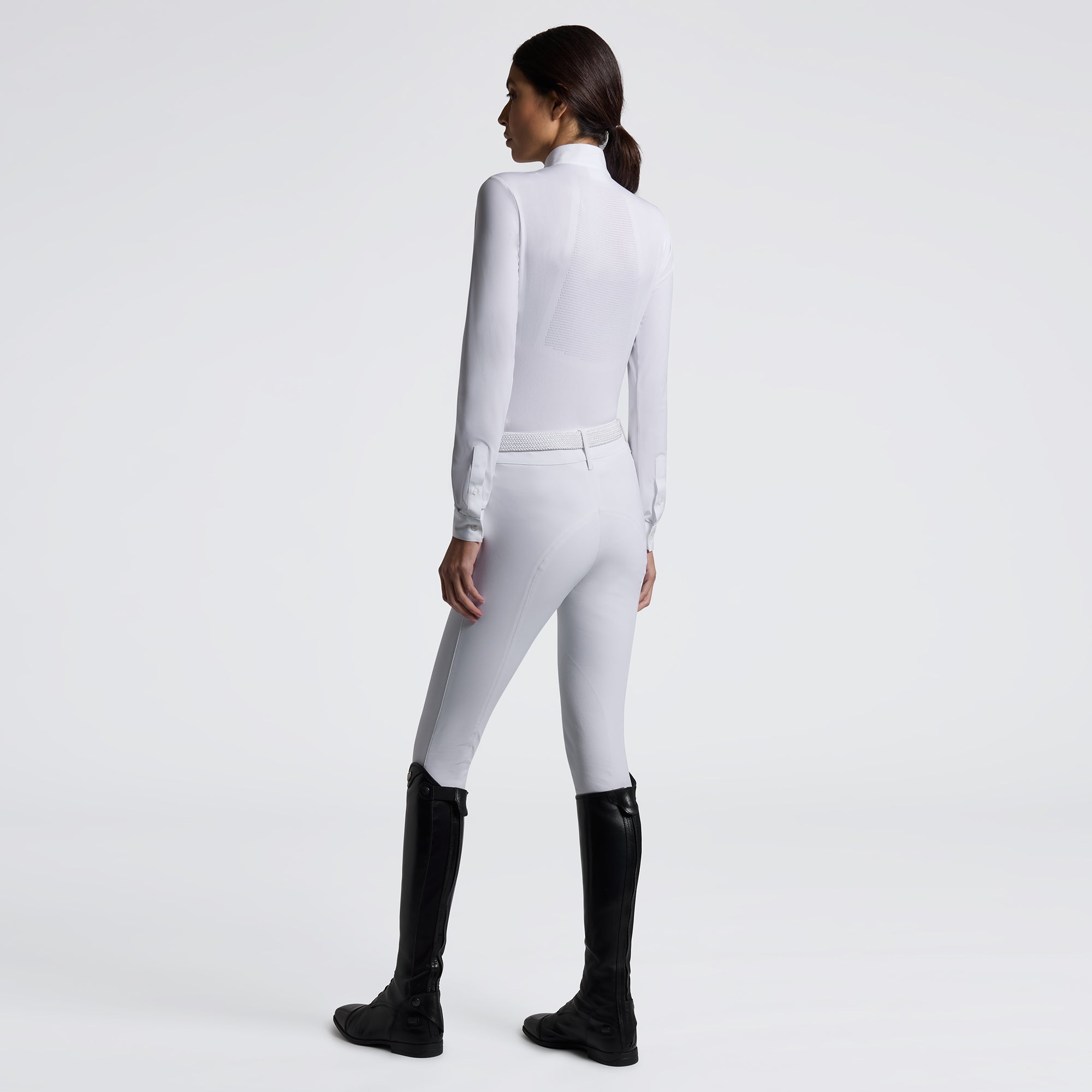 Cavalleria Toscana Revolution L/S Perforated W/Tech Knit Competition Shirt