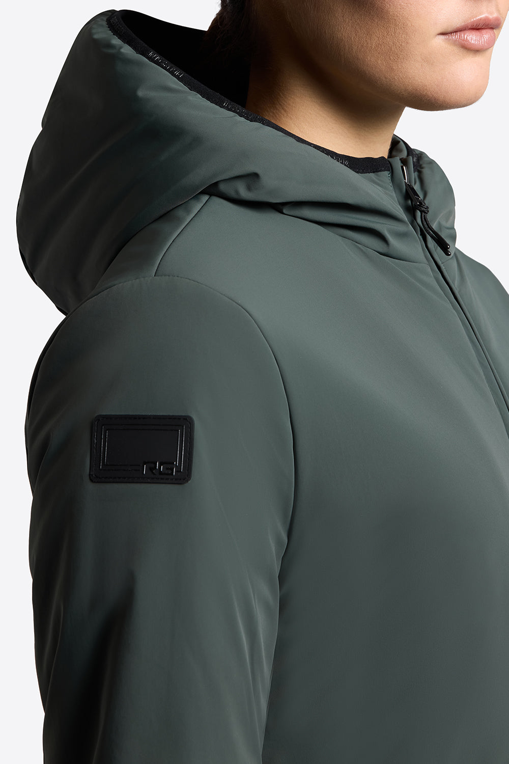 Riders Gene Women’s Padded Bomber Jacket - Deep Forest