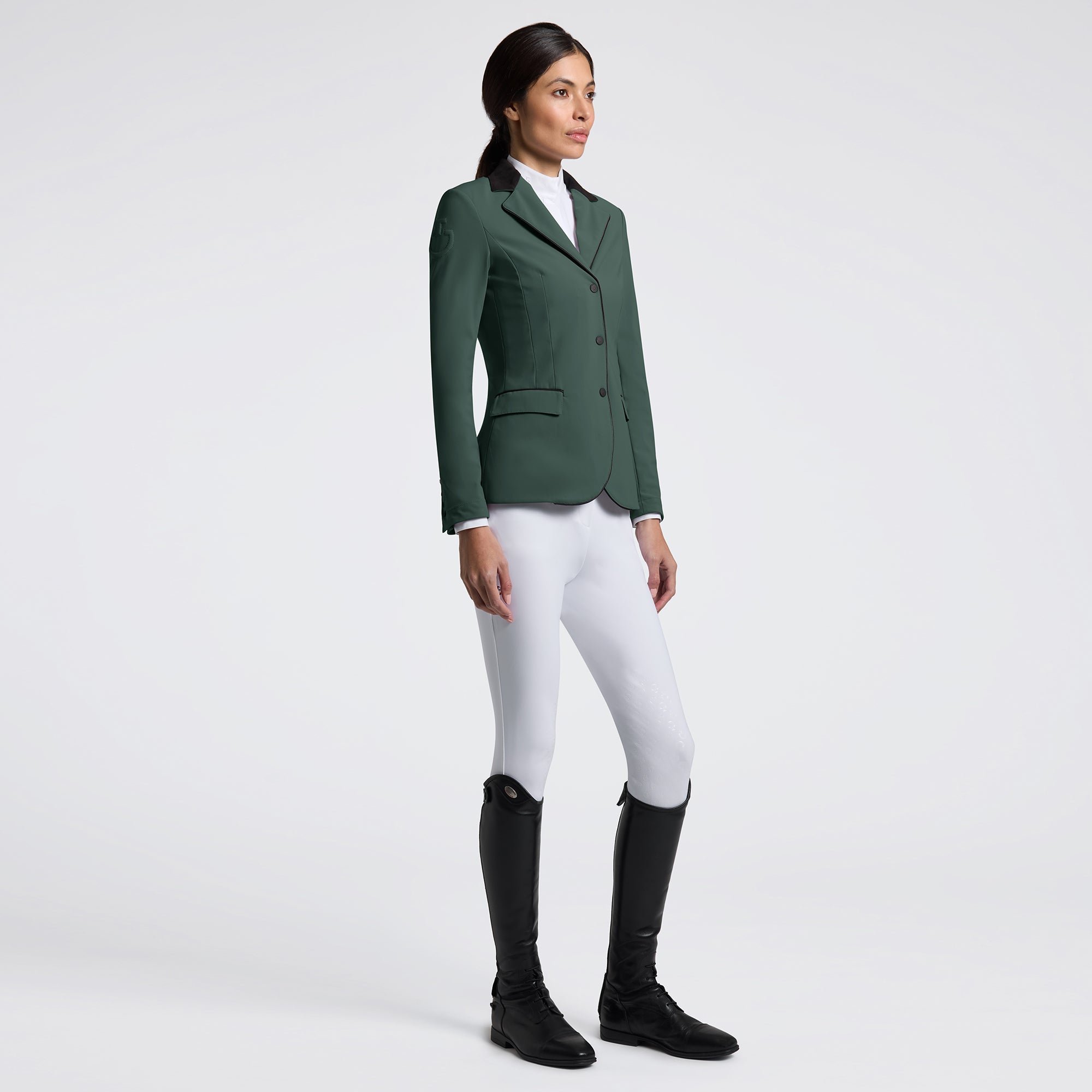 Elevate your riding experience with the Cavalleria Toscana GP Zip Riding Jacket. Designed for both style and performance, this jacket offers a sleek fit and breathable fabric to keep you comfortable during every ride. Its practical zip closure ensures easy wear, while the refined design adds a touch of elegance to your equestrian wardrobe. Perfect for riders seeking a blend of functionality and sophistication.