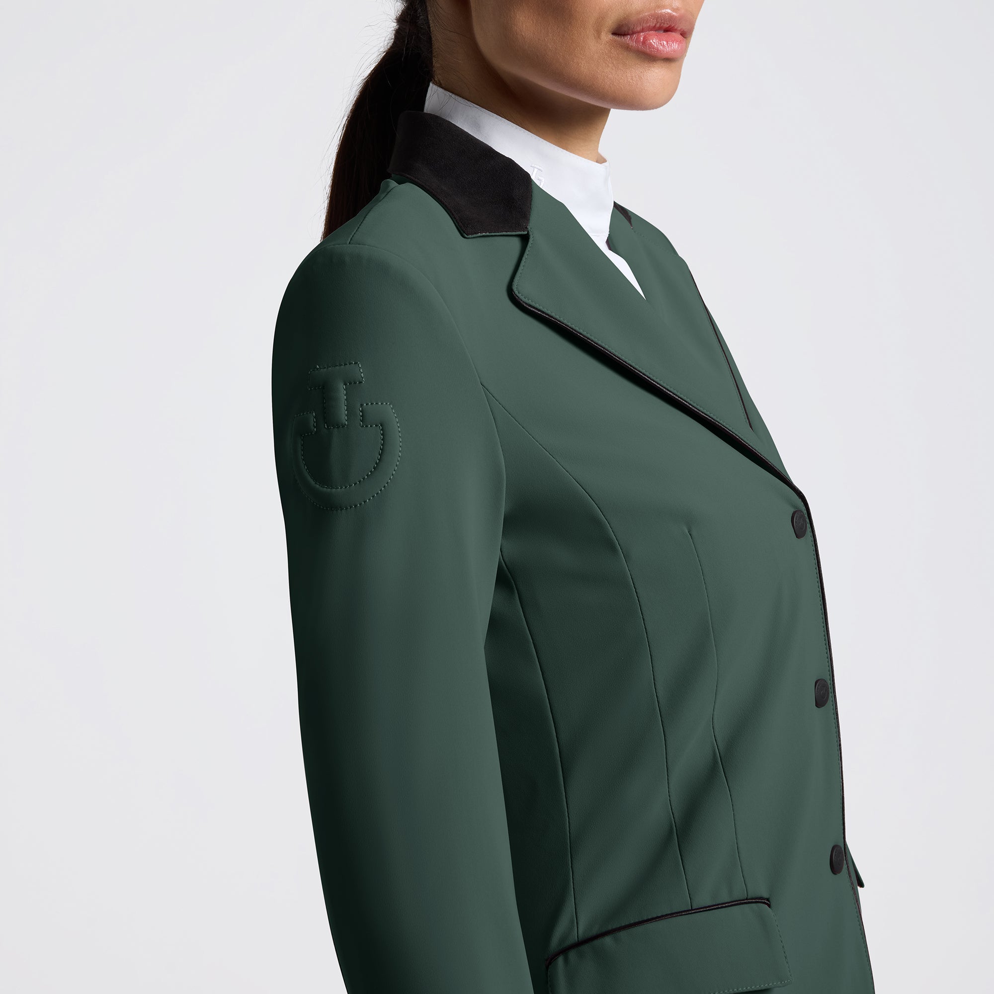 Elevate your riding experience with the Cavalleria Toscana GP Zip Riding Jacket. Designed for both style and performance, this jacket offers a sleek fit and breathable fabric to keep you comfortable during every ride. Its practical zip closure ensures easy wear, while the refined design adds a touch of elegance to your equestrian wardrobe. Perfect for riders seeking a blend of functionality and sophistication.