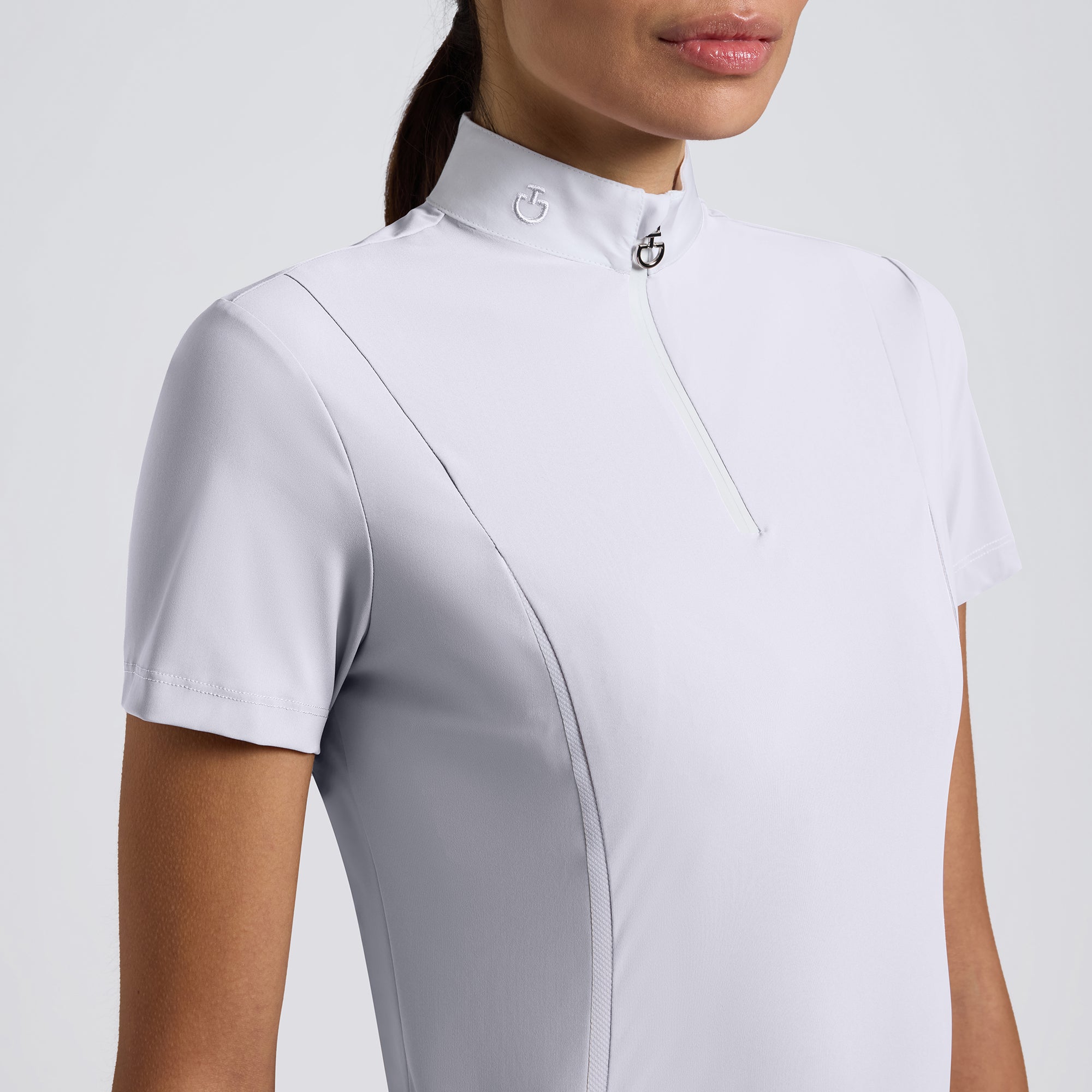 Cavalleria Toscana S/S Inserts Mesh Competition Shirt