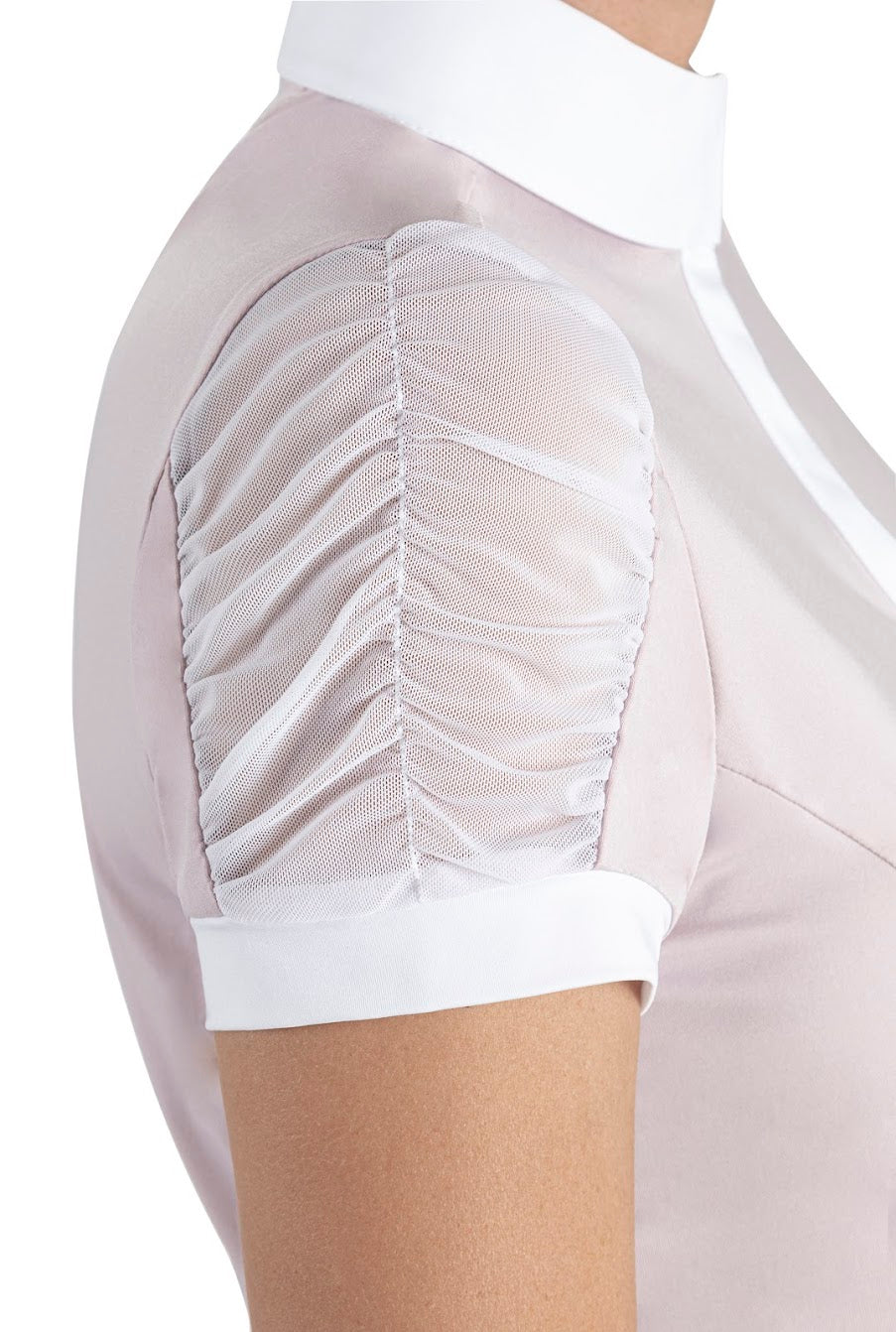 Equiline Womens Ginnyg Dusky Pink S/S Competition riding show Shirt
