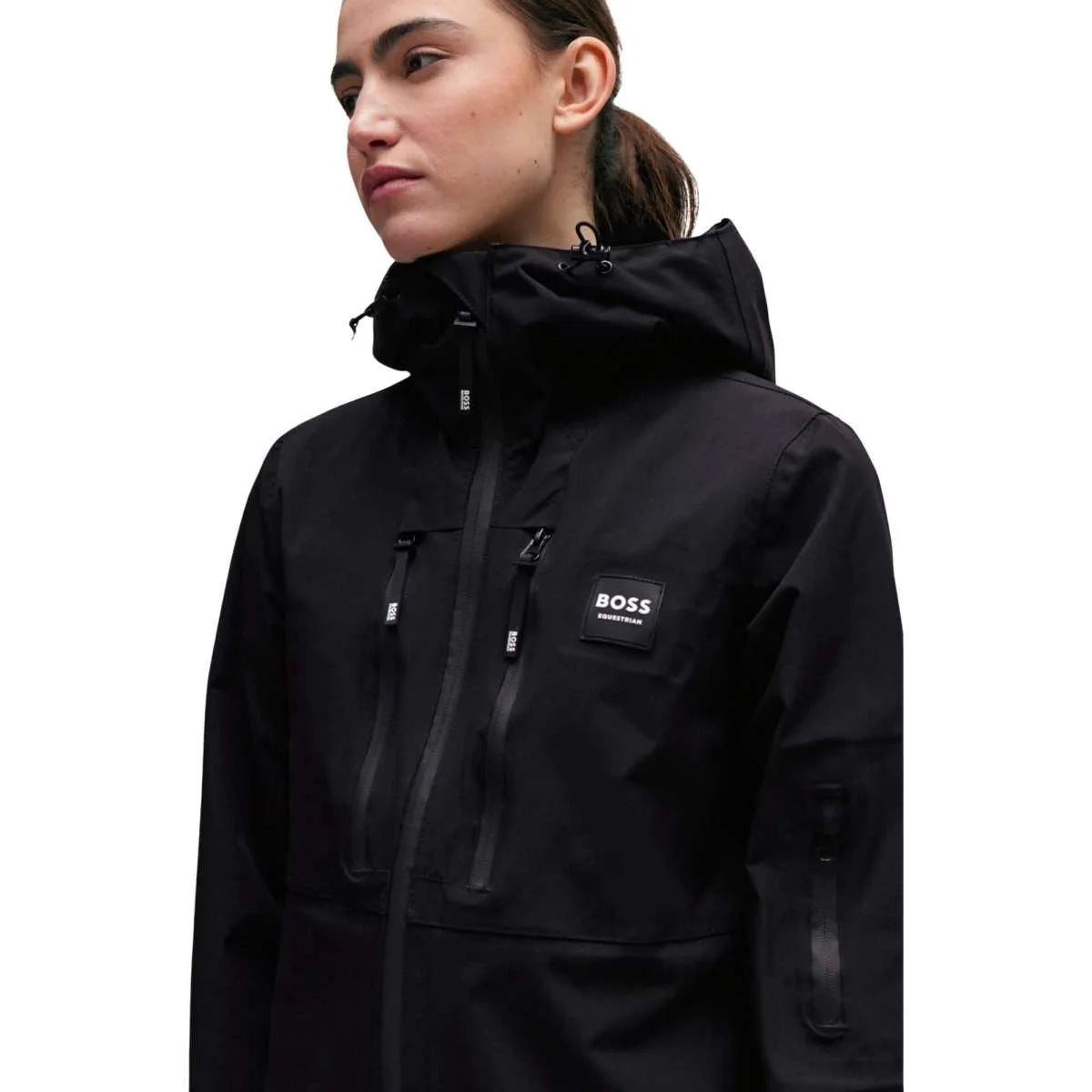 Boss Equestrian Womens Black Nova Rain Jacket