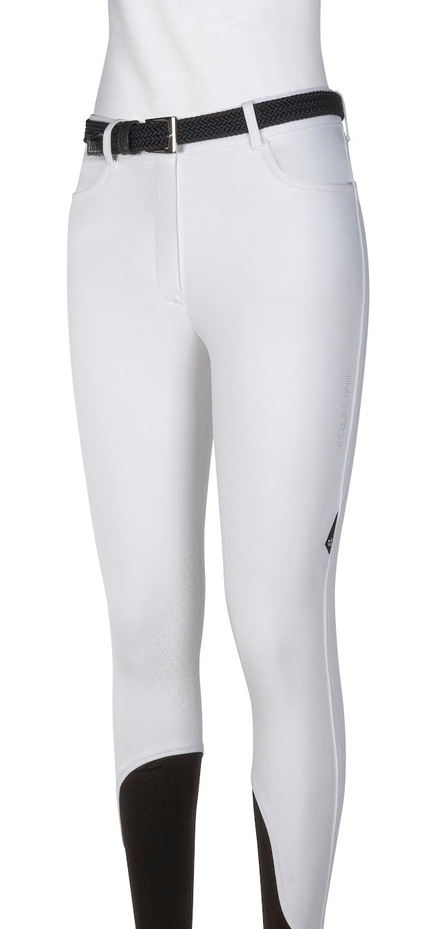 Equiline Gingerk White Knee Grip Breeches