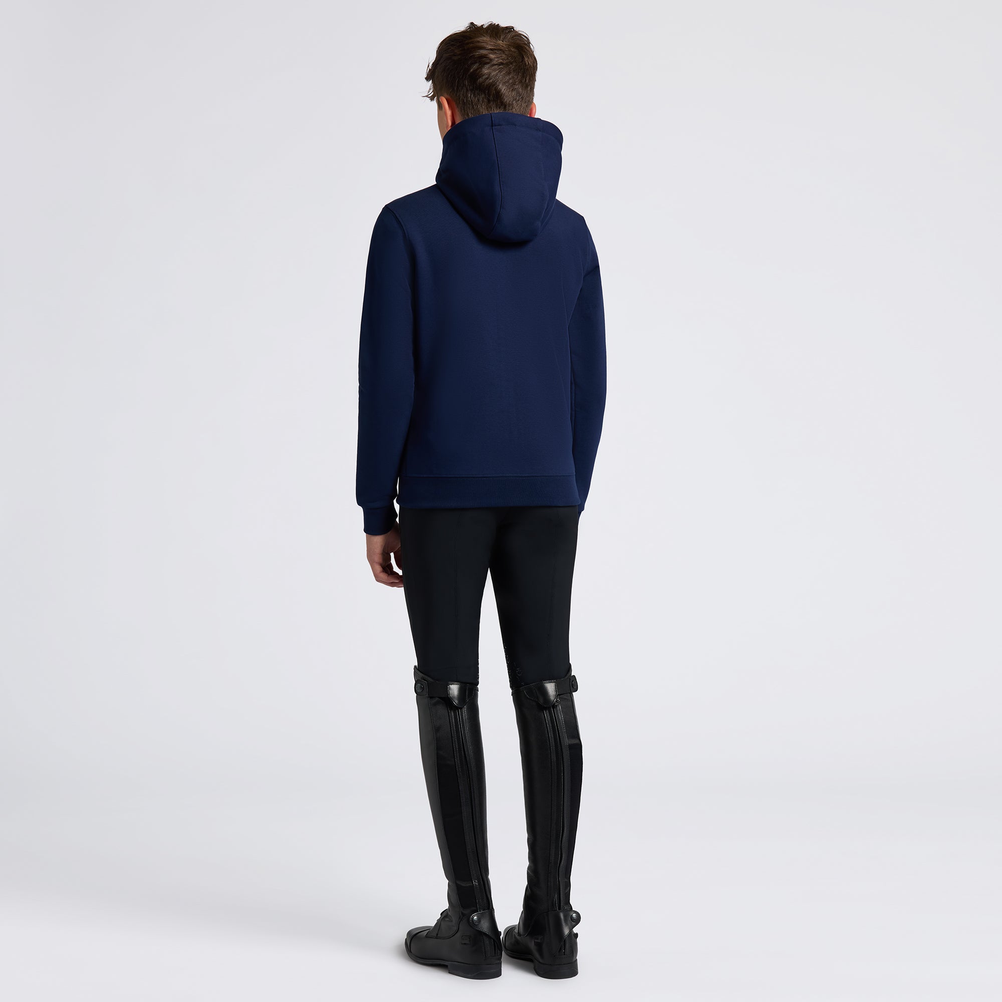 Cavalleria Toscana Kids Diagonal Zip Hoodie