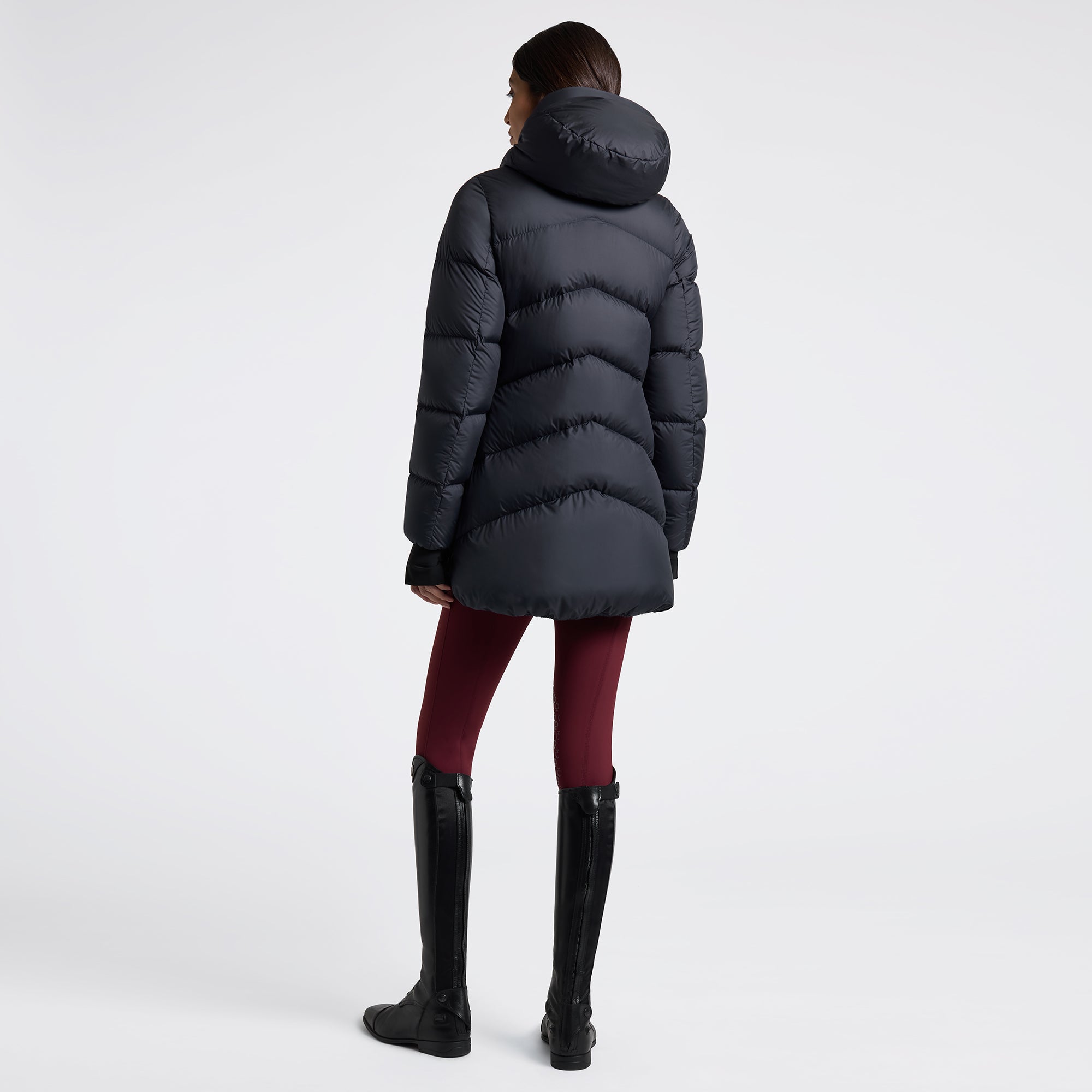 Cavalleria Toscana Hooded Down Padded Long Nylon Parka