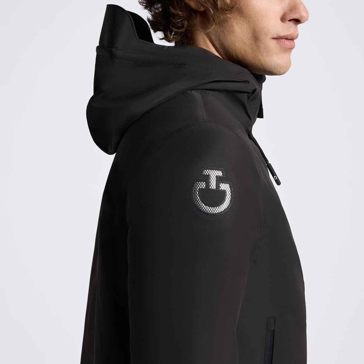 Cavalleria Toscana Men’s 3 Way Hooded Performance Coat - Black