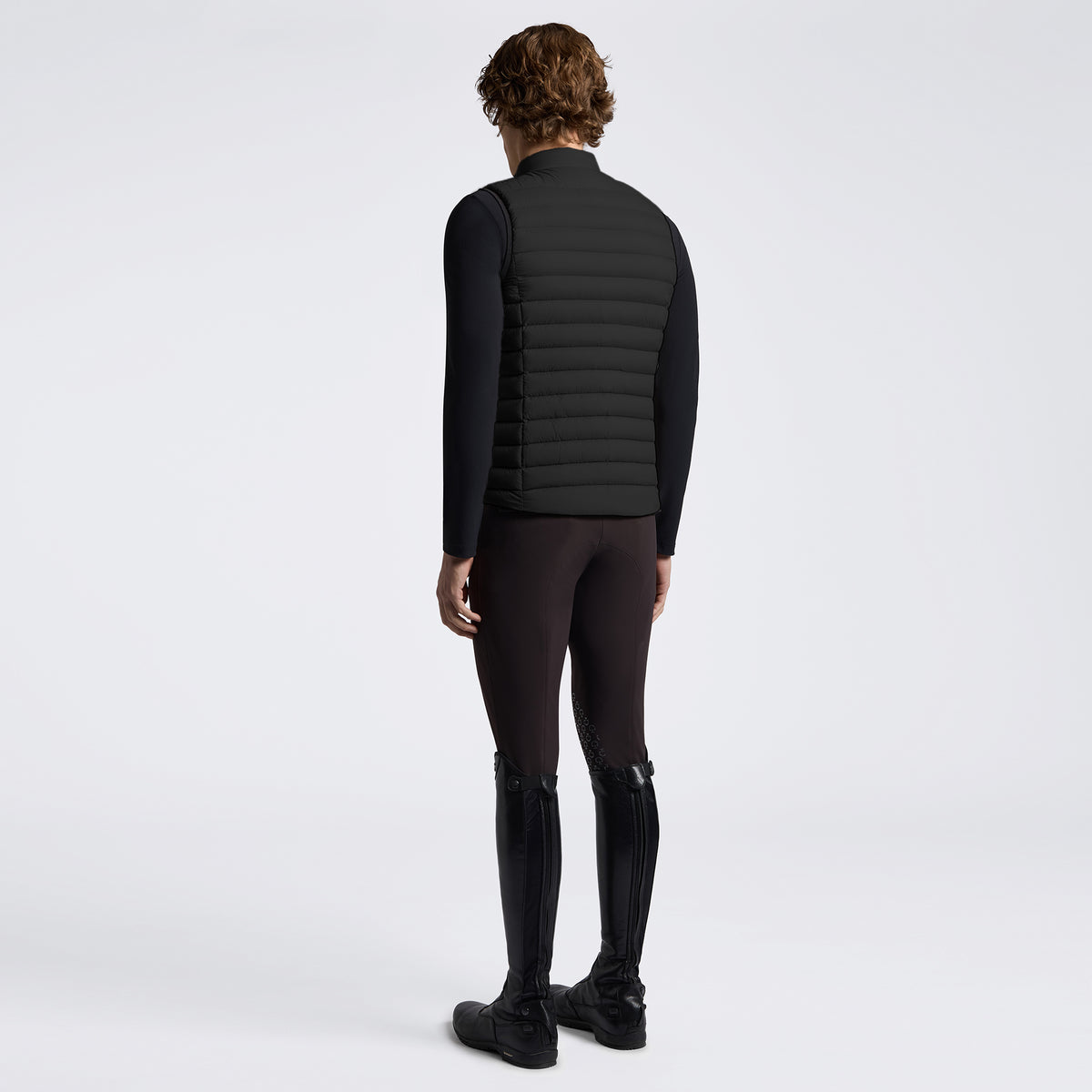 Cavalleria Toscana Men’s Lightweight Puffer Vest - Black