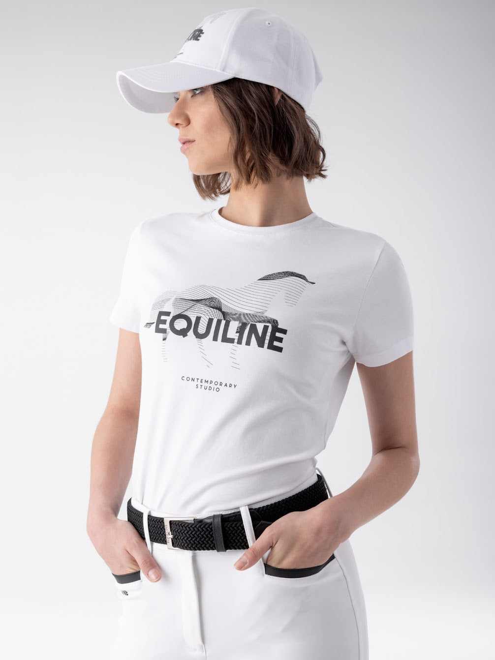 Equiline white logoT Shirt
