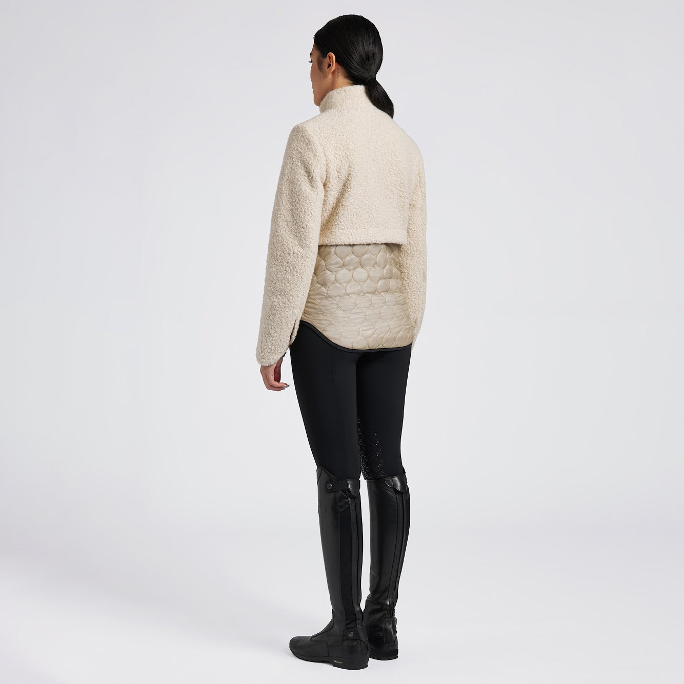 Cavalleria Toscana Teddy Bear Fleece and Nylon Jacket