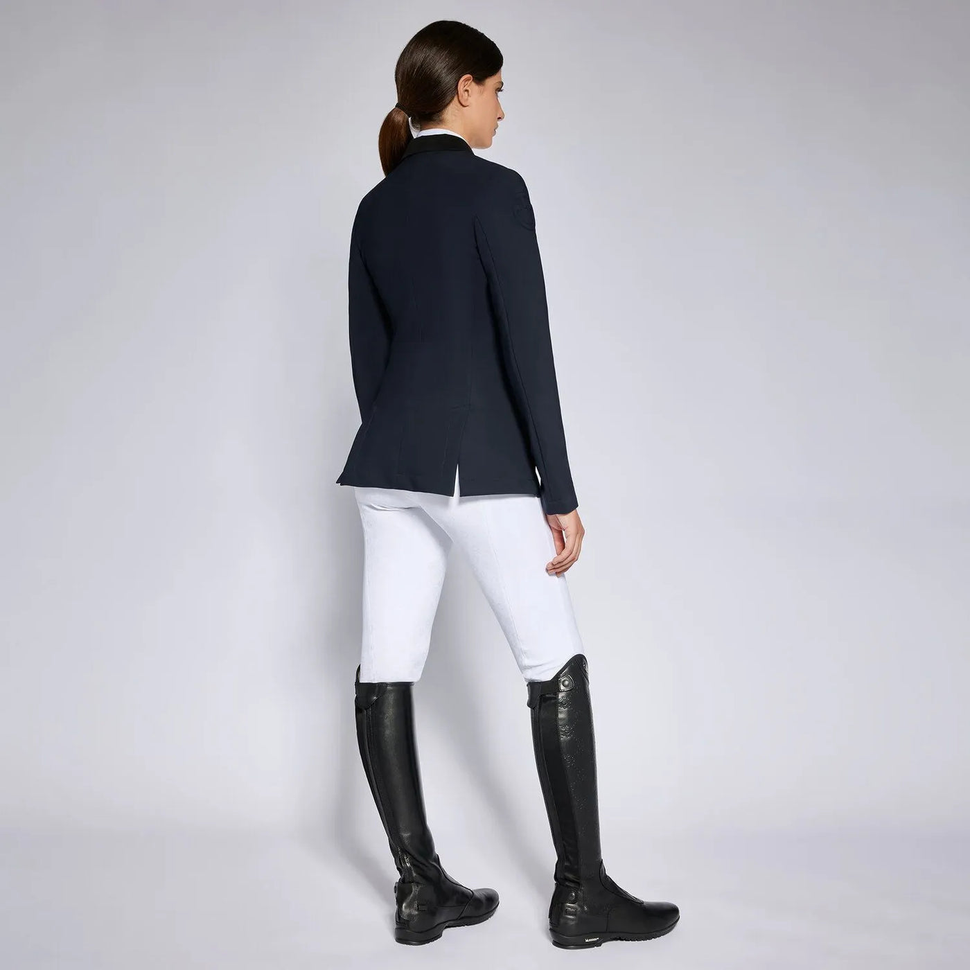 Cavalleria Toscana Lightweight Jersey Zip Riding Jacket Navy