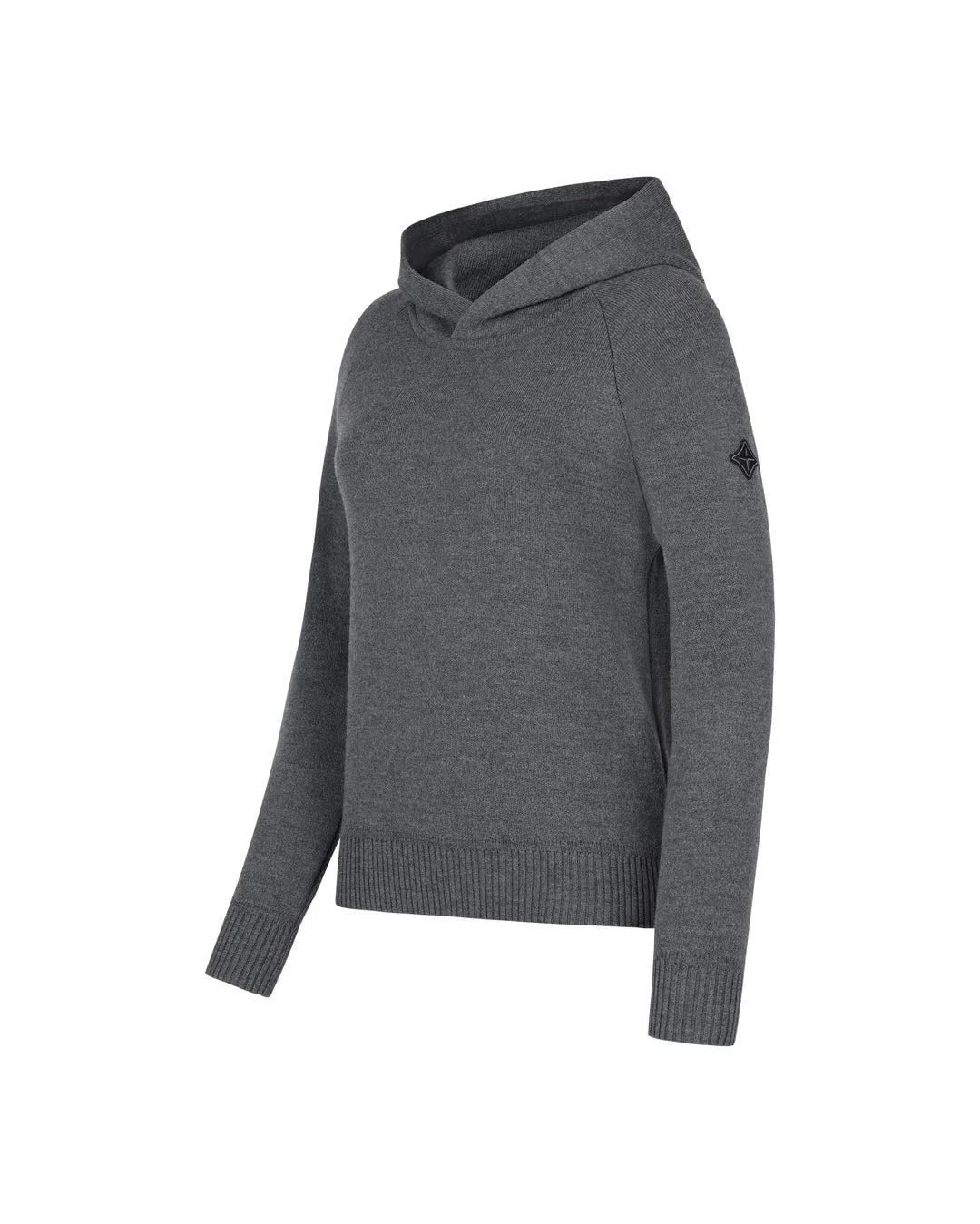 Trolle Loose Fit Extra Fine Merino Wool Hoody Grey