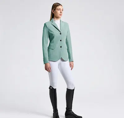 Cavalleria Toscana women’s Green Perforated Competition Jacket at IG Equine Boutique