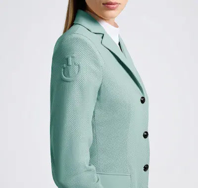 Cavalleria Toscana women’s Green Perforated Competition Jacket at IG Equine Boutique