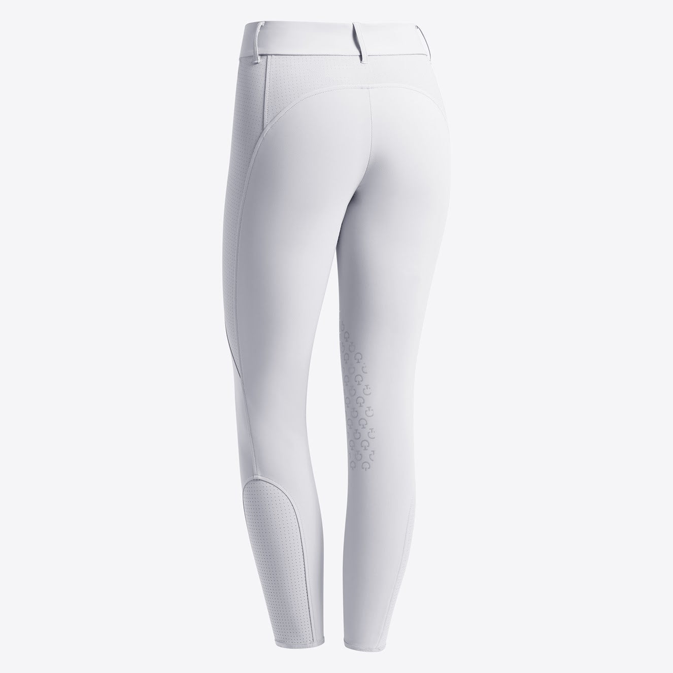 Cavalleria Toscana White Perforated Phone Pocket American Breeches At ig equine boutique