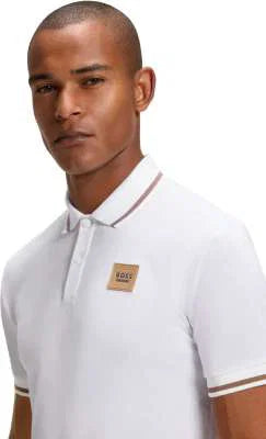 Boss equestrian Mens Paul Polo T Shirt - White