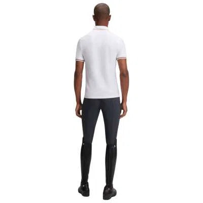 Boss equestrian Mens Paul Polo T Shirt - White