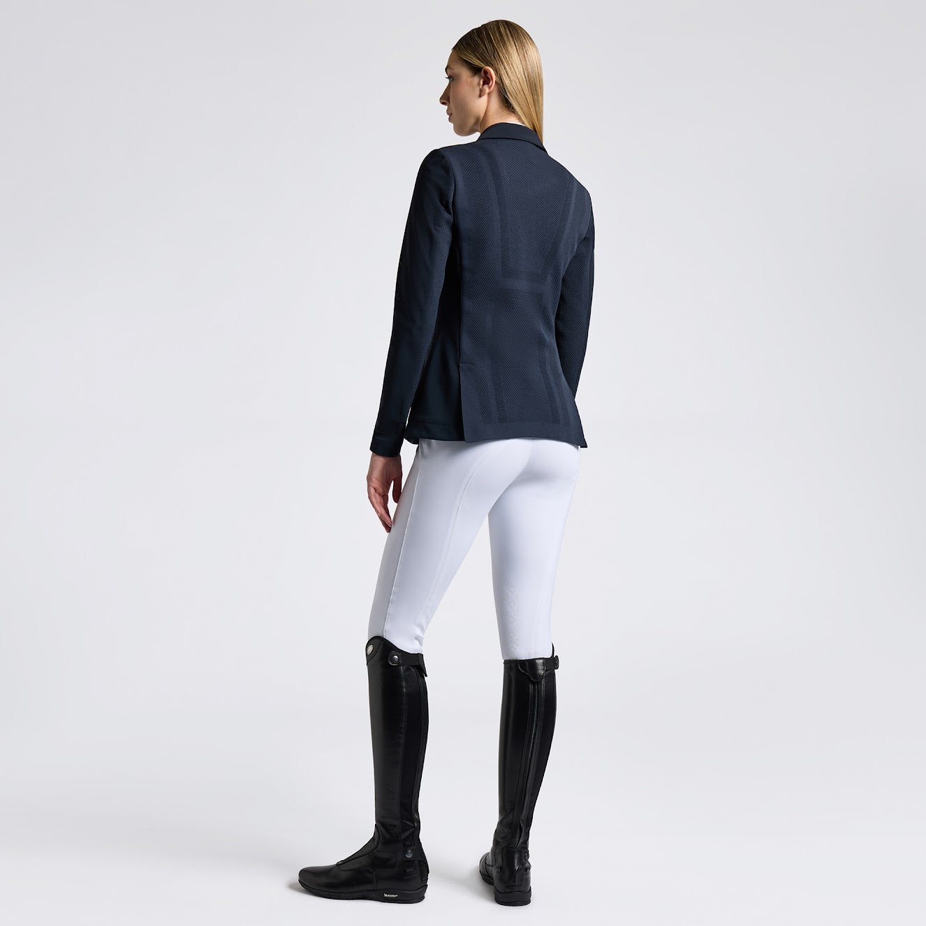 Cavalleria Toscana Navy R-EVO Perforated Light Tech Knit Riding Jacket