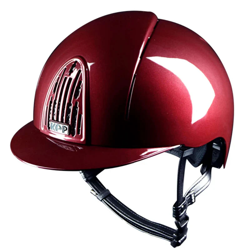 Kep Smart Bordeaux Gloss Polo Peak Riding Hat