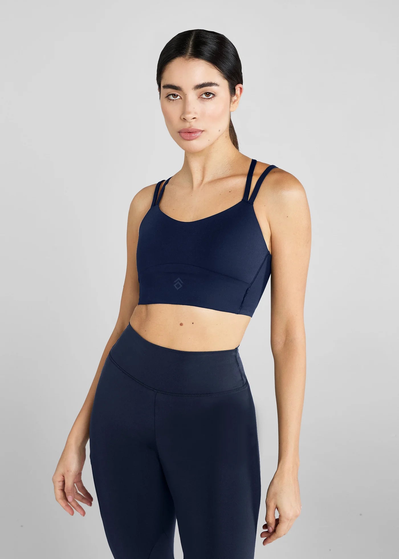 Aztec Diamond Navy Bonded Sports Bra