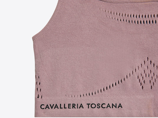 Cavalleria Toscana Tech Knit Crop Bra Top