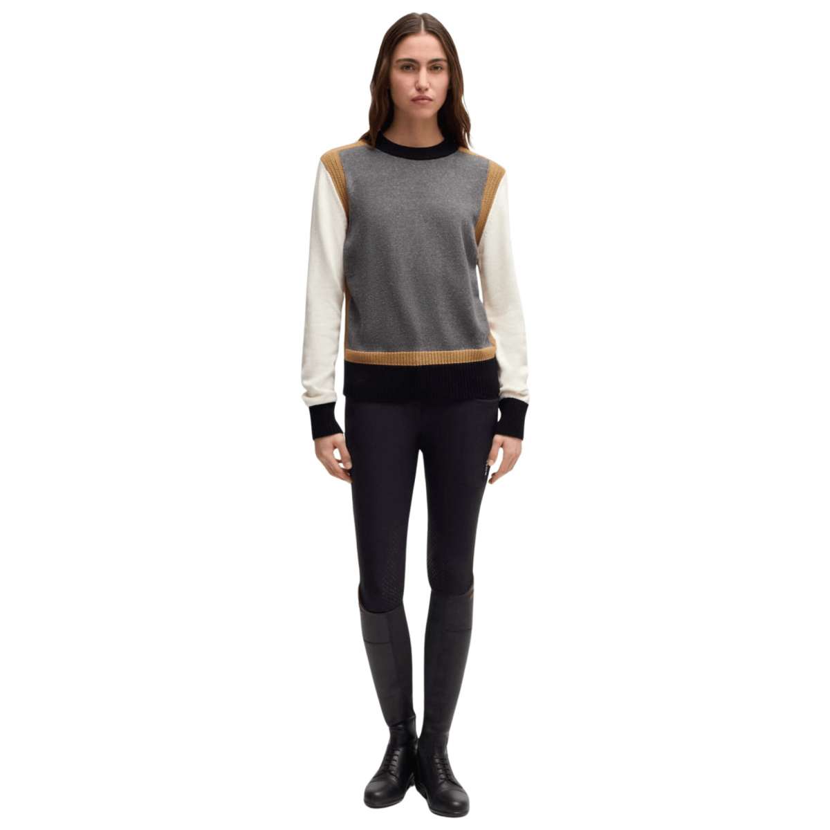 Boss Equestrian Amira Knitwear Jumper Multi Greymel