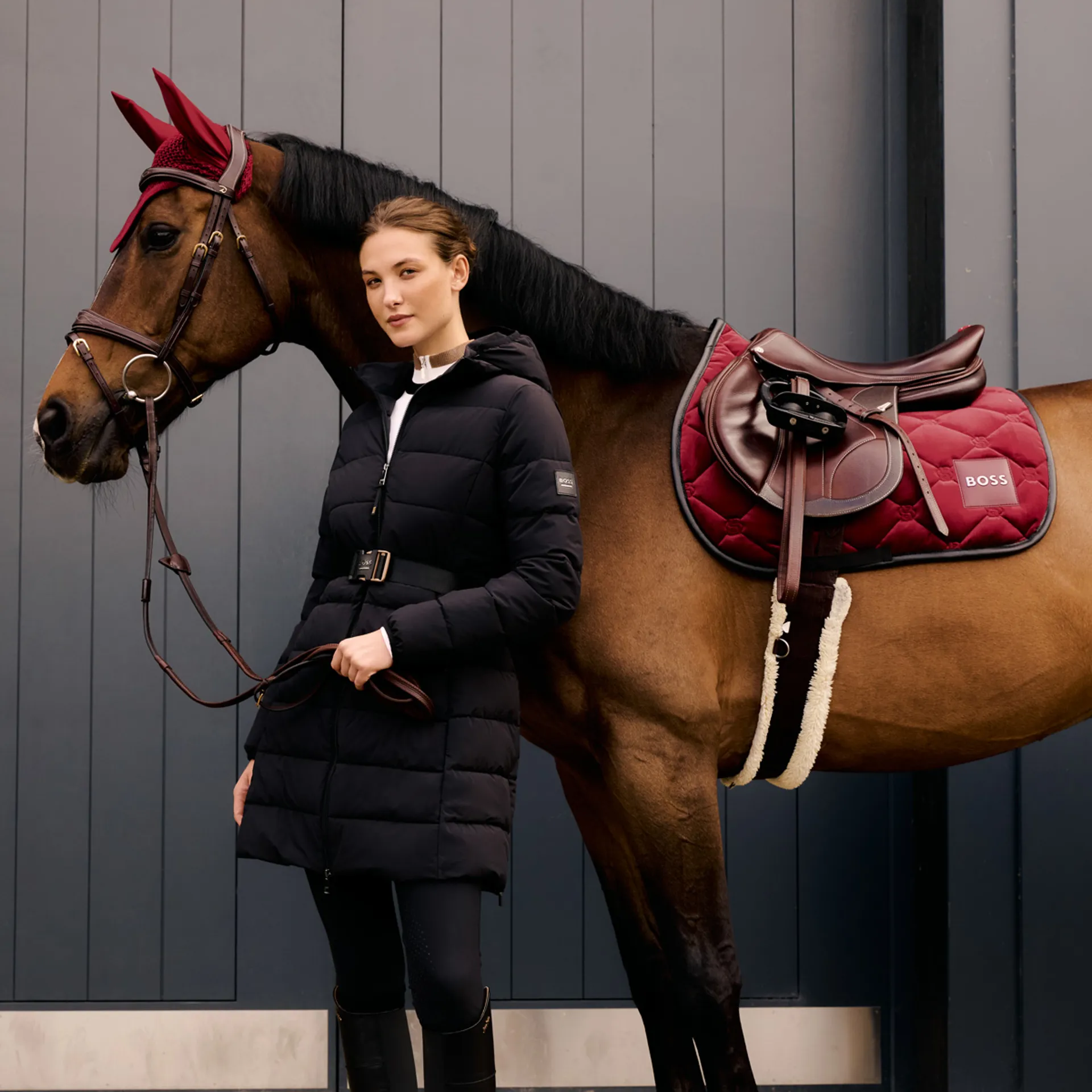 Boss Equestrian Vespa Cord Puffer Coat
