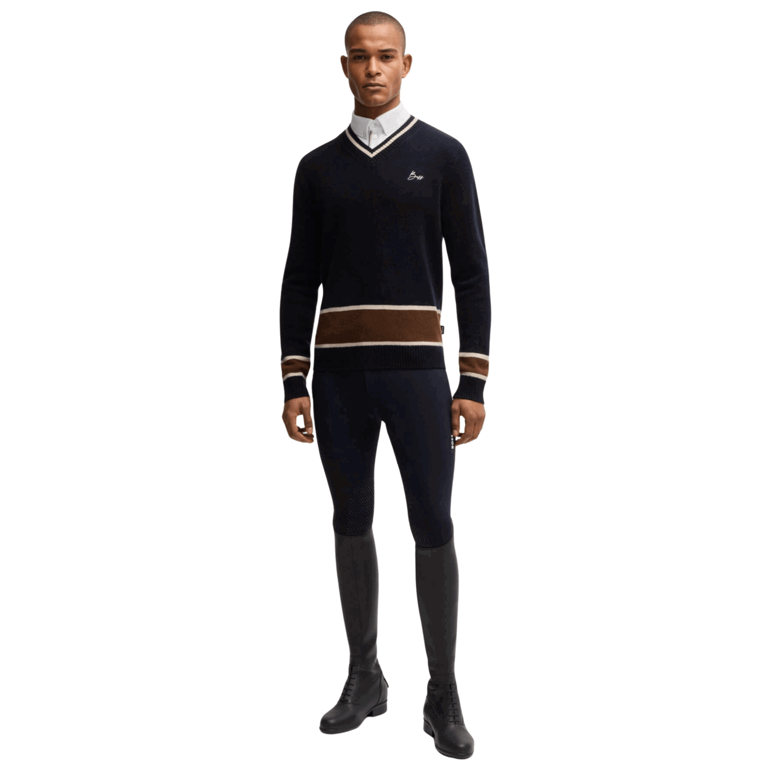 Boss Equestrian Harward Knit Wear Sky Captain