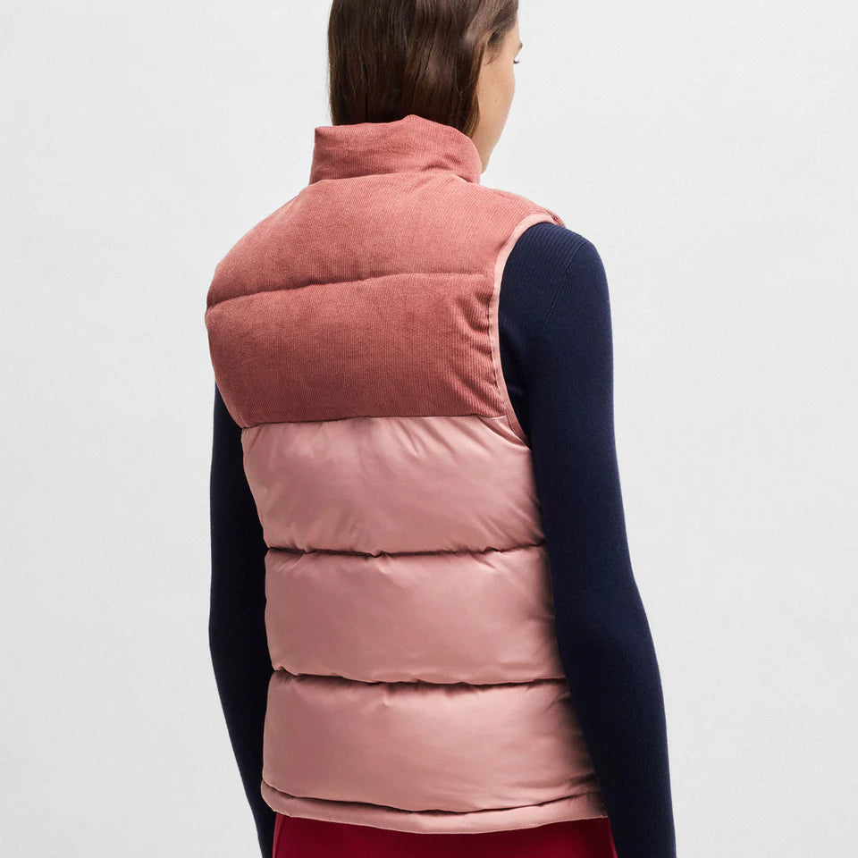 Boss Equestrain Viola Cord Puffer Vest Rose Haze women’s
