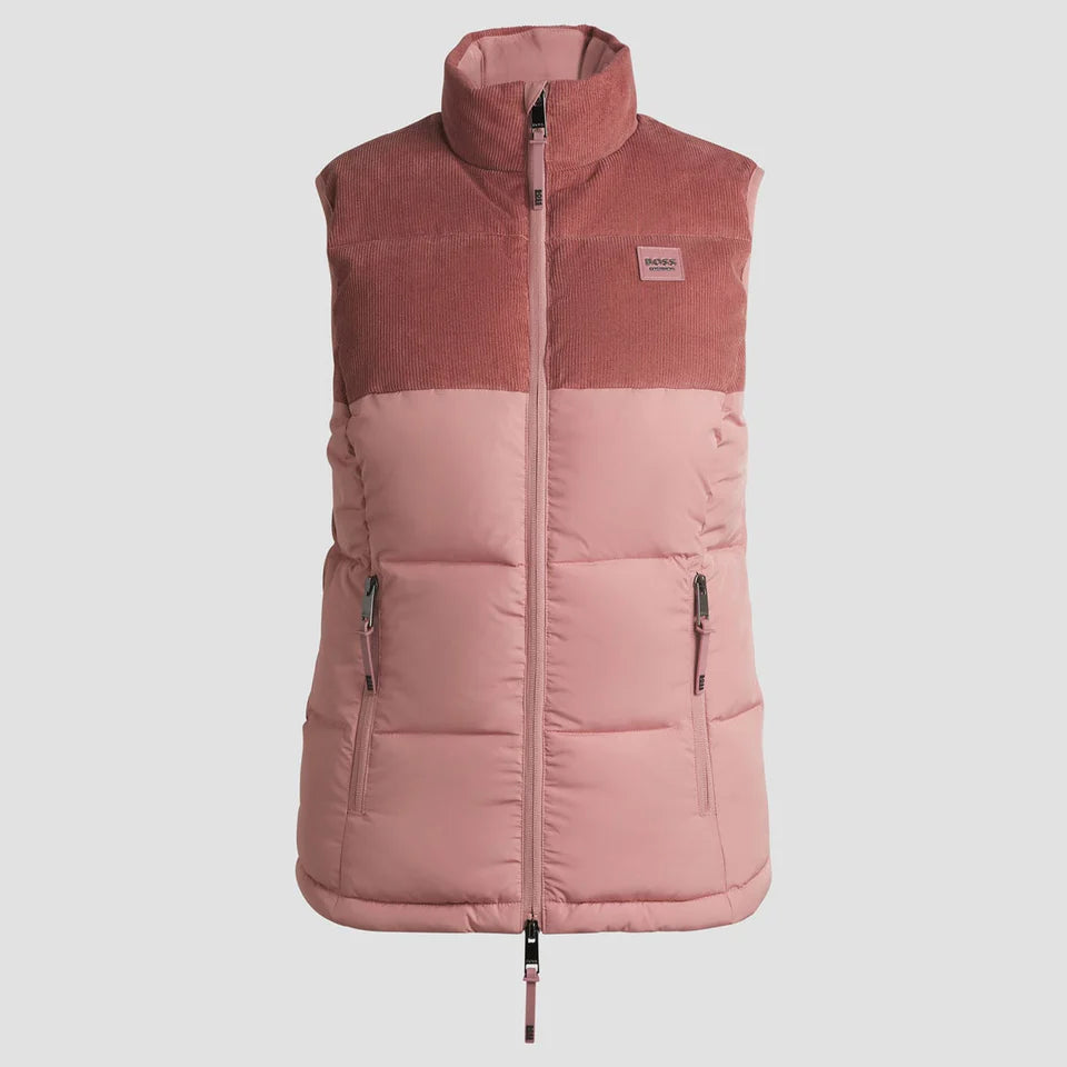 Boss Equestrain Viola Cord Puffer Vest Rose Haze women’s
