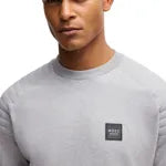 Boss Equestrian men’s Lex Padded Sweater Grey Melange