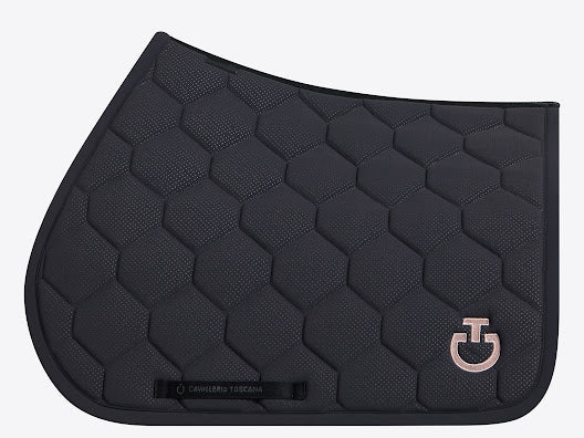 Cavalleria Toscana Quilted Jersey Perforated Jumping Saddle