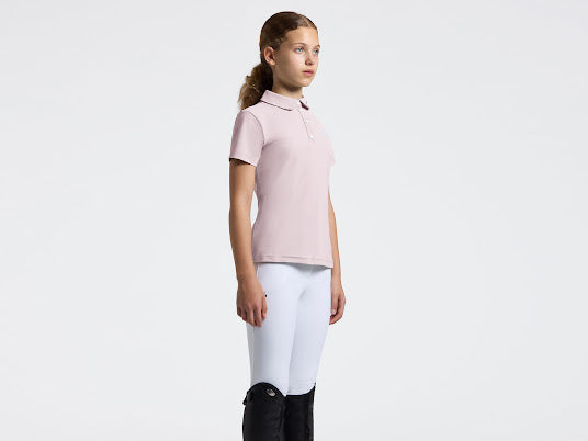 Cavalleria Toscana Children’s Pleated Training Polo Pink